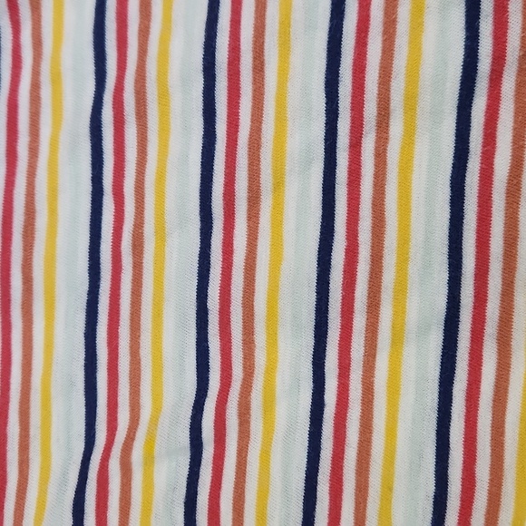 Madewell Capped Sleeve Cotton Striped Fitted Tee - Picture 2 of 3